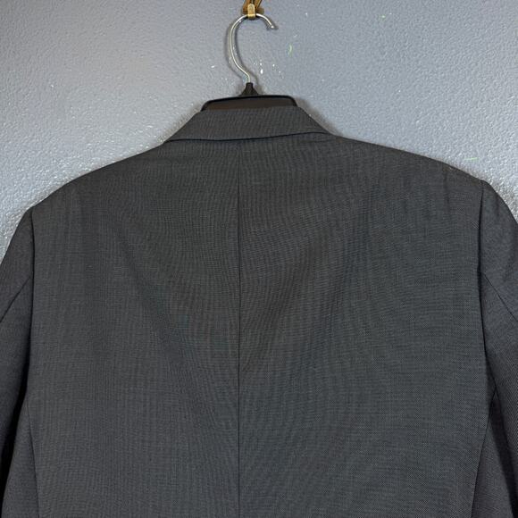Yves Saint Lauren 48 men’s grey suit jacket 2 dots blazer Super 120’s France - Picture 7 of 14